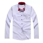 2019U chemise hommes boss les reductions allehommesds coton couturier blanc